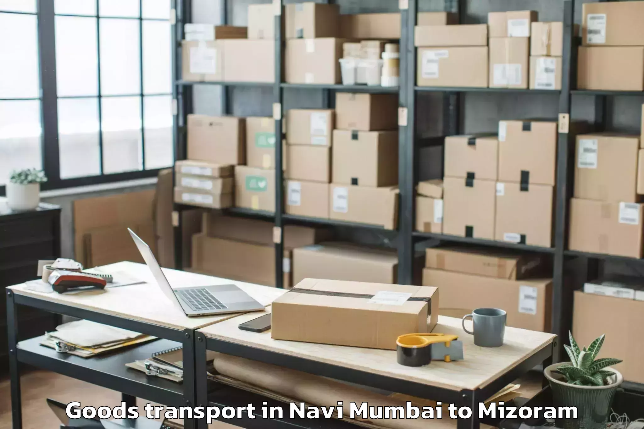 Comprehensive Navi Mumbai to Khawhai Goods Transport